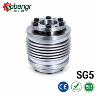 Accouplement soufflet industriel à pince pour compensation d'écartement d'axe, connecteur flexible pour moteur pas à pas et machine de fraisage CNC