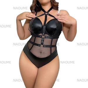 Hot Selling <strong>Big</strong> Size Underwear Sexy Lingerie Gauze <strong>Big</strong> Size Hollow Out Lingerie <strong>Onesie</strong> One-piece Sexy Suit Sex Toys for Women - Product Image 3