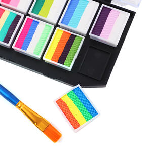 لوحة رسم متعددة الألوان قابلة للذوبان في الماء من البلاستيك الأكثر مبيعًا عبر الحدود ، أداء تنكري ، زيت وجه بشري قابل للغسل - Product Image 5