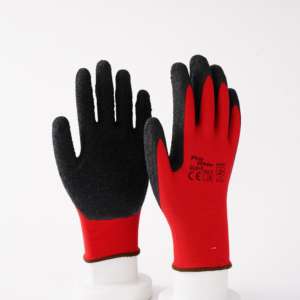 قفازات عمل مطلية بالنيلون واللاتكس للحماية من التجاعيد لراحة اليد مطلية باللاتكس قفازات لتجاعيد الأعمال والبناء - Product Image 3