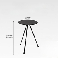 Nouvelle table pliante ronde réglable Igt, pieds en alliage d'aluminium Table pliante pour trépied portable de camping