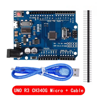 Carte de développement -R3 de haute qualité, nouvelle et originale, ATmega328P-PU + ATmega16U2/CH340 DIP, kit de démarrage DIY, Linux, Android