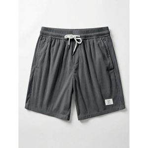 Pantalones Cortos de Pana para Hombre FOXA, Cintura Elástica con Cordón, Ligeros, para Playa, Verano, Transpirables, con Bolsillos de Algodón - Product Image 5