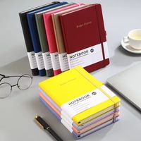 Bloc-notes de bureau avec logo personnalisé, disponible en formats A4/A5/A6, couverture rigide en cuir PU, carnet d'écriture