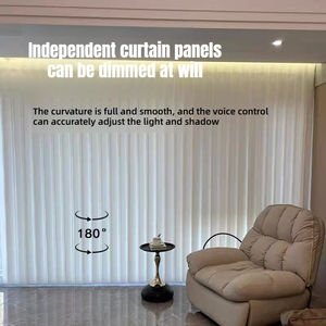 Rideau intelligent électrique vertical pour balcon de salon, occultant, protection solaire, isolation thermique, <span class=keywords><strong>baie</strong></span> <span class=keywords><strong>vitrée</strong></span>, rideau de rêve - Product Image 1