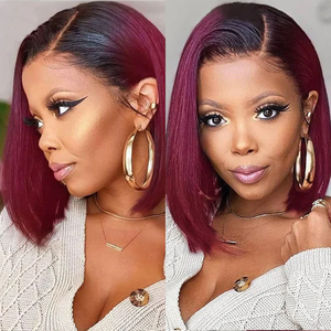 Bán buôn <span class=keywords><strong>Bob</strong></span> HD ren Tóc Giả 100% Trinh Nữ tóc con người, phụ nữ ren tóc giả tóc tự nhiên, tốt nhất phía trước Ấn Độ tóc giả HD ren gốc tóc con người - Product Image 2