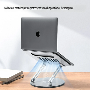 Stock Aluminium Heat Dissipation 360 Rotation <b>Foldable</b> Portable Desktop Laptop Holder for <b>Office</b> and Room - Product Image 5