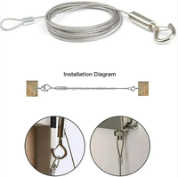 Accessoires de lampe à Led personnalisés Les fils suspendus d'éclairage de plafond avec petite pince de câble pour les voyants lumineux