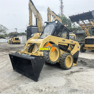 Cargadora compacta usada original Cat 246C de 3 toneladas en stock, minicargadora de ruedas 4x4 246D 246D2 246D3, superventas en Europa y EE. UU. - Product Image 2