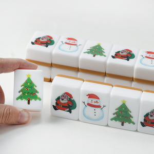 Nouvelles Tuiles de Mahjong de Noël 2026 Dericsson – Ensemble de Tuiles de Mahjong Américaines à 4 Couches Personnalisables - Product Image 5