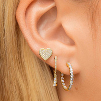 Boucles d'oreilles pendantes Xinyun en argent sterling 925 avec double zircone, accessoires de mode exquis pour femmes, pour mariage et usage quotidien