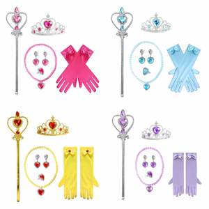 Nicro Baguette Magique Couronne Tiara <span class=keywords><strong>Princesse</strong></span> Elsa La Reine des Neiges Déguisement en Plastique Fournitures pour Fête d'<span class=keywords><strong>Anniversaire</strong></span> Enfant <span class=keywords><strong>Décoration</strong></span> Baby Shower - Product Image 2