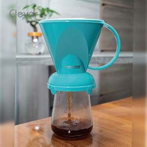 Clever Dripper - Filtro de Café Reutilizable Compacto de Material de Grado Alimenticio, Color Azul Cremoso, de Preparación Rápida, para Oficina, Despensa, Salón del Personal - Product Image 5