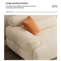 Accueil Appartement Mobilier Design simple Prix de gros personnalisé coin doux blanc crème moderne canapé pour l'intérieur