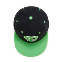 Casquette ajustable OEM avec logo brodé, à bord plat, 6 panneaux, casquettes ajustées Hip Hop