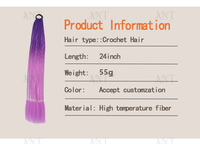 Queue de cheval tressée arc-en-ciel dégradé à 3 brins avec élastique, facile à porter, couleur personnalisée, cheveux synthétiques pour toutes les occasions