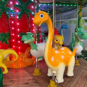 Thiết kế mới chủ đề động vật Carousel ngoài trời khủng long công viên Chủ Đề Khủng long vui vẻ đi vòng cho trung tâm mua sắm - Product Image 5