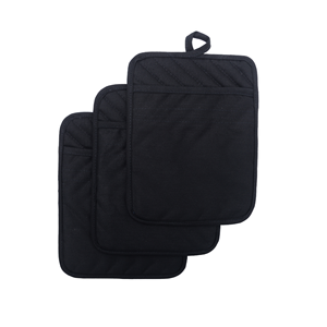 Maniques de cuisine traditionnelles et protège-plats résistants à la chaleur, doublure en coton écologique, lavables en machine pour - Product Image 1