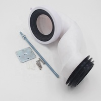 Kit connettore WC WC cigno WC WC 90 gradi WC Pan connettore offset Kit tubi rifiuti WC