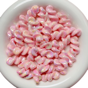 UV-Farbe Leuchtender Acryl faden Twisted Spiral <span class=keywords><strong>Beads</strong></span> - Product Image 5