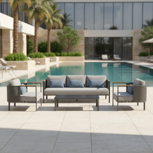 Set di Divani da Esterno Moderni e di Alta Qualità, Arredamento da Giardino per Cortili, Hotel e Parchi - Product Image 1