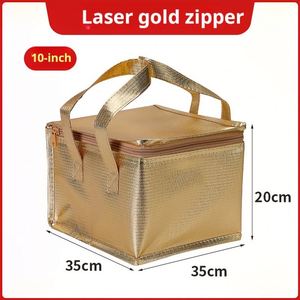 Bolsa Térmica Promocional al por Mayor para Pasteles, Entrega Instantánea y Comida para Llevar, Bolsa Aislante Colorida con Lámina Láser - Product Image 2