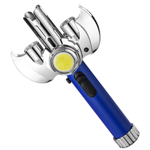 Vente en gros <span class=keywords><strong>de</strong></span> <span class=keywords><strong>chalumeau</strong></span> moderne en alliage <span class=keywords><strong>de</strong></span> zinc coupe-vent bleu cuisine BBQ flamme unique butane rechargeable torche à cigares pistolet à <span class=keywords><strong>gaz</strong></span> - Product Image 1
