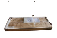 Banc de pique-nique extérieur en bois massif moderne et durable de 5 pieds pour cour et plage CNLF