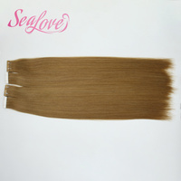 Extensions de cheveux naturels Remy de haute qualité à bandes adhésives, double épaisseur européenne, cheveux humains russes, extensions à bandes adhésives en PU sans couture