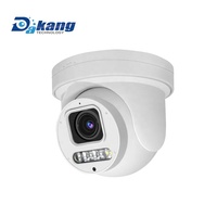 Caméra IP PTZ Dôme Anti-Vandalisme Dakang IK10 8MP 4K avec Zoom Optique 5x, Audio Bidirectionnel, Vision Nocturne et Emplacement pour Carte SD