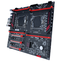 JGINYUE X99 8D4/2.5G Motherboard Dual CPU DDR4 256G E-ATX PC Gaming Mainboard Mendukung Core Xeon E5 V3 V4