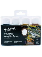 Peinture acrylique coulante Mont Marte 60ml 4 pièces - Ensemble de peinture acrylique artistique Celestial