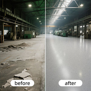 Revêtement époxy métallique auto-nivelant pour sols artistiques, résistant aux rayures, application au pinceau, pour <span class=keywords><strong>garage</strong></span> et bâtiment commercial (ODM) - Product Image 2