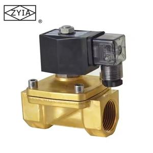 Válvula Solenoide de Agua de Latón ZYIA, Precio de Fábrica, <span class=keywords><strong>2</strong></span>/<span class=keywords><strong>2</strong></span> Vías, Normalmente Cerrada, AC220V/DC24V, Modelo 2W-25, 0.8MPa, OEM - Product Image 1