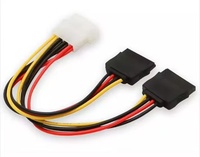 Cable divisor de alimentación de 4 pines IDE Molex a doble SATA de 15 pines en Y