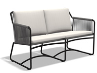 Nouveau design de fauteuil d'extérieur en aluminium avec corde tressée, ensemble de canapé de patio extérieur