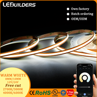 Lampu Strip LED COB PCB Tembaga Bebas Potong 8MM 528 Chip 3000K-6000K 24V Panjang Sesuai Pesanan Garansi 5 Tahun