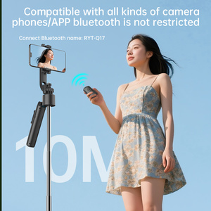 Nouveau stabilisateur intelligent IA anti-tremblement avec batterie 1200 mAh, lumière d'appoint rétractable, perche à selfie et support de téléphone pour téléphones mobiles sportifs - Product Image 1