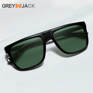 Gafas de Sol Cuadradas TR para Hombre, Color Gris Jack, Montura Negra, Lentes TAC, Protección UV400, Polarizadas, para Conducir, Pescar y Hacer Deportes - Product Image 3