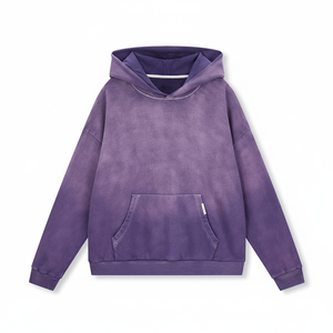 Venta al por mayor temporada de invierno Sudadera con capucha para hombre calidad superior personalizada desteñido 100% algodón-polar último diseño patrón de letras cuello con capucha - Product Image 1