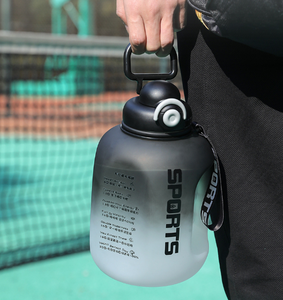 2026 Luxury 2.5L <b>Large</b> Capacity Water Bottle Wholesale Custom Logo Motivational Fitness Sports Jug with Handle and Strap - Product Image 4