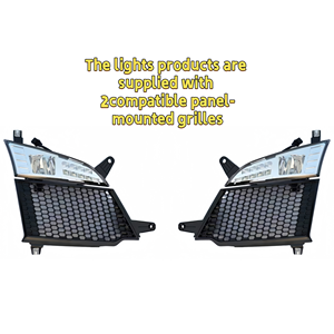 Par de Faros Antiniebla LED Súper Brillantes Modificados para Camiones Scania Serie R/S OE 2552712 2552711 con Panel de Rejilla - Product Image 2