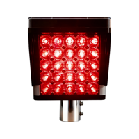 Feux de signalisation routière à LED solaires pour utilisation nocturne, distance visible supérieure à 1000 m, durée de vie de 10 ans, lampe de sécurité routière certifiée CE