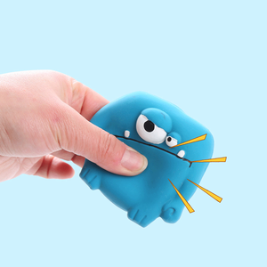 Squeaker lateks kauçuk oyuncak sevimli interaktif yavru Pet Monsters oyuncaklar agresif Chewers köpek oyuncak - Product Image 5