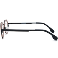 Gafas Borregls de Acetato y Titanio para Mujer, Montura Redonda de Diseñador, Nueva Marca 2025, Gafas Ópticas para Hombre, Modelo 185892