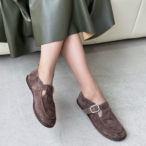 Mocassins plats décontractés rétro pour femmes, nouvelle collection automne-été-printemps, avec sangle réglable, respirants, légers et confortables pour le quotidien - Product Image 2
