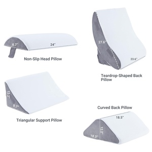 4 pz Set di cuscini ortopedici con zeppa da letto per Post-chirurgia regolabile in Memory Foam per gambe, schiena <span class=keywords><strong>e</strong></span> braccio di supporto per cuscino di riposo - Product Image 3