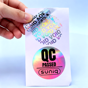 Adesivi Olografici Personalizzati VOID Antimanomissione: Scritte 'VOID' a Vista Dopo <span class=keywords><strong>la</strong></span> Rimozione, Sigilli Monouso Anti-ripresa - Product Image 1