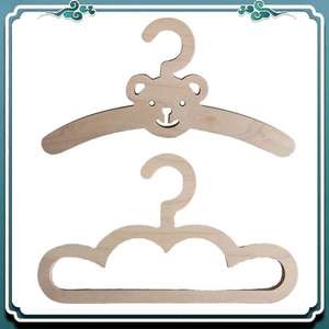 Style nordique en bois ours <span class=keywords><strong>nuage</strong></span> <span class=keywords><strong>cintre</strong></span> pour enfants bricolage bébé créatif <span class=keywords><strong>cintre</strong></span> pour animaux de compagnie - Product Image 5