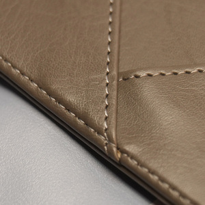 Luxury PU Leather <b>Folder</b> Custom Embossed Logo Business <b>Folder</b> A4 Document Holder For Company Gift - Product Image 4